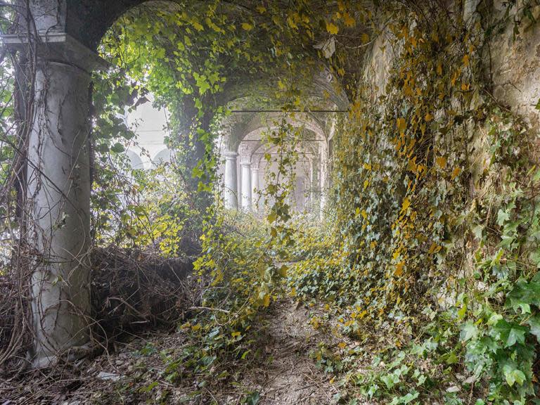 A series of photographs have been released that show buildings reclaimed by after their abandonment by humans.Taken at dozens of neglected sites around Europe, the images show mansions, churches and hotels that have become overgrown with vines and weeds.Roman Thiery, the photographer, has visited over 150 locations across the continent since he began this series in 2009.Thiery started out by identifying the abandoned buildings on Google Earth, but has also relied on help from friends around the world.“I want to show this relationship between abandoned places and time,” he said.“In a clash between man and nature, it currently seems that nature is losing the battle. But when humans are not around – it doesn’t take long before nature starts taking over.”