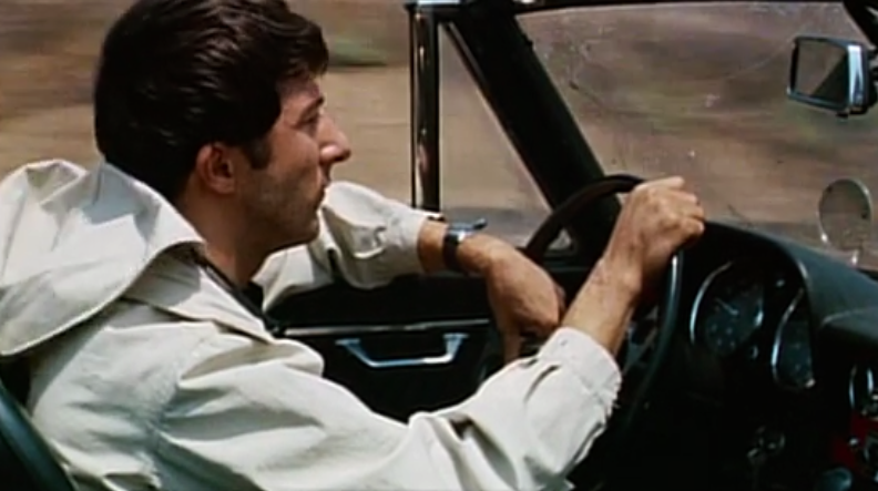 The direction of Ben's car in 'The Graduate'
