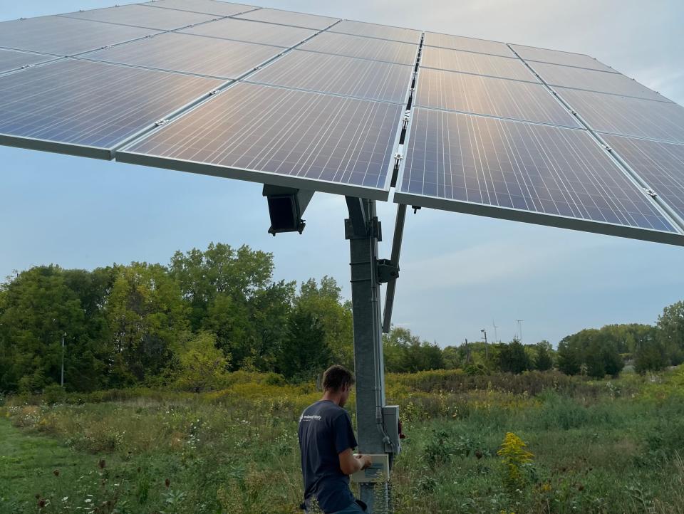The Bultje family's solar panel in Ontario, Canada.