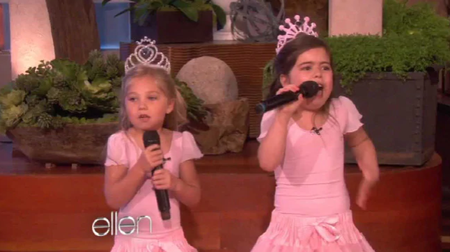 Sophia Grace Brownlee and Rosie McClelland on The Ellen Show