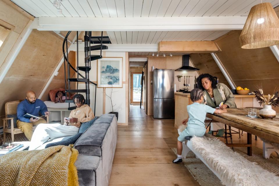 Jennifer and Kenard Bunkley braved resident wildlife and the soaring cost of plywood as they demolished and rbuilt their vacation home in upstate New York.