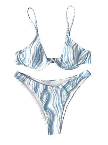 Spaghetti Strap Underwire Bikini Set