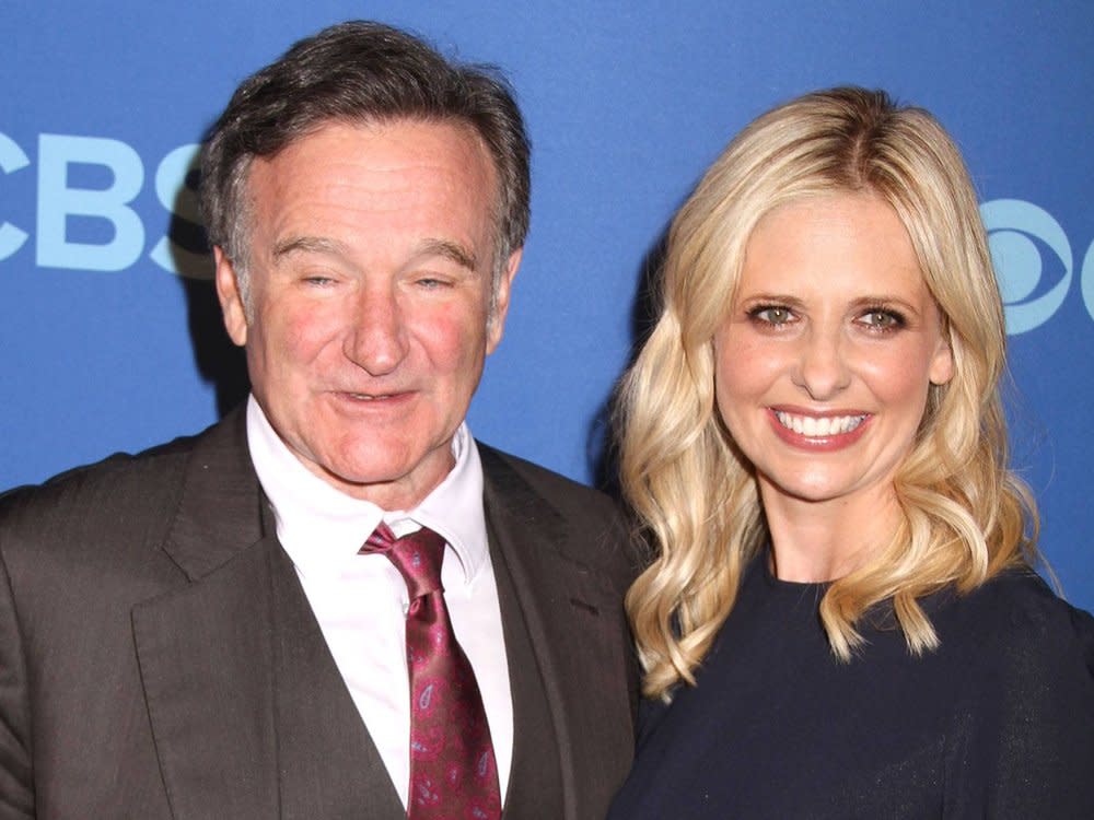 Freunde und Kollegen: Robin Williams und Sarah Michelle Gellar. (Bild: imago/ZUMA Wire)