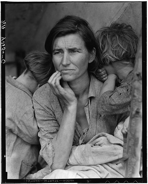 Florence Owens Thompson and her kids were the focus of photographer Dorothea Lange's iconic