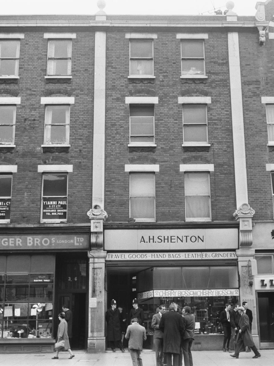 The studio apartment above AH Shenton on Holloway Road, where Joe Meek lived and died (Getty)