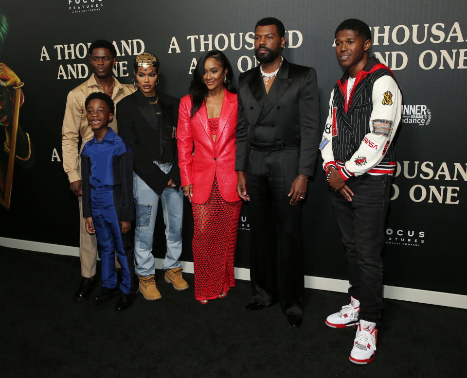 Teyana Taylor and cast at the premiere of 'A Thousand and One'