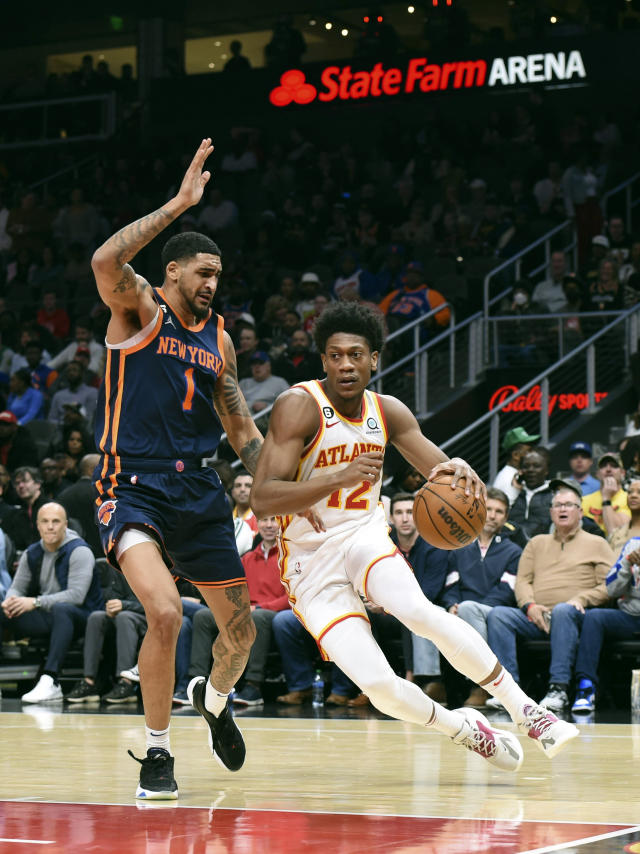 Brunson scores 28, Randle 25, Knicks rout Hawks 122-101 - The San Diego  Union-Tribune