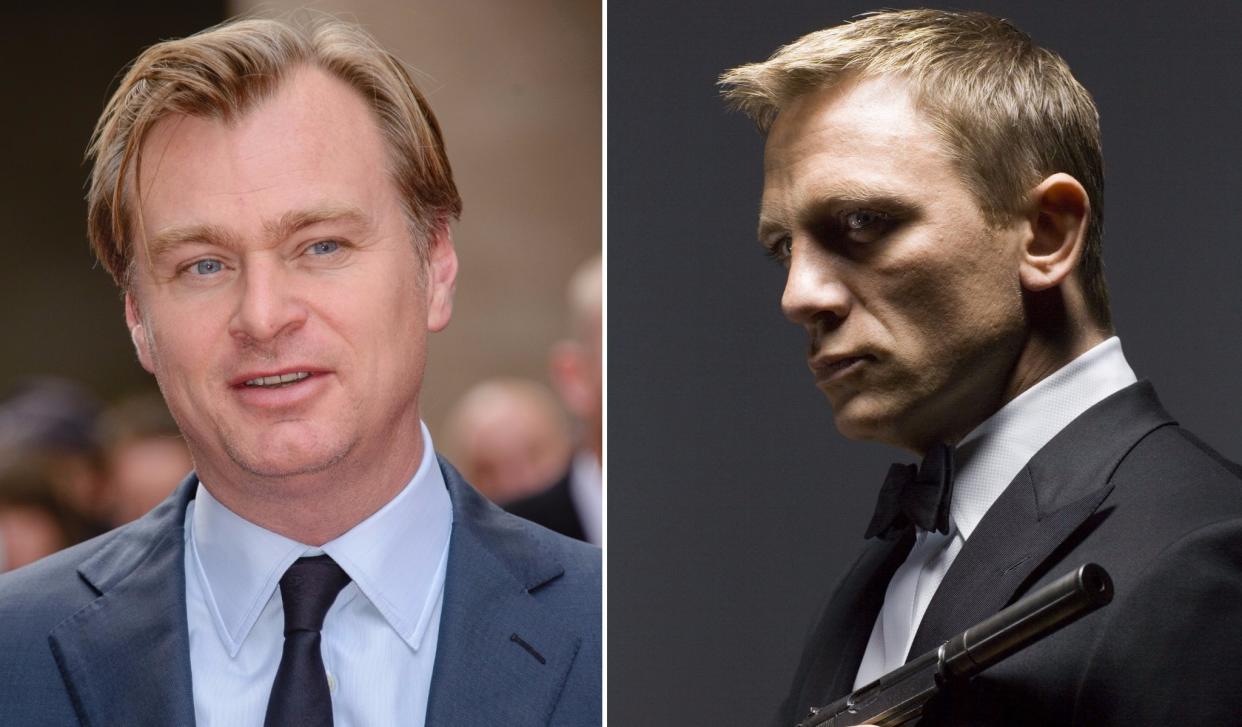 Is Christopher Nolan working on the next Bond movie? (Credit: Joe/WENN, MGM-UA/Sony)