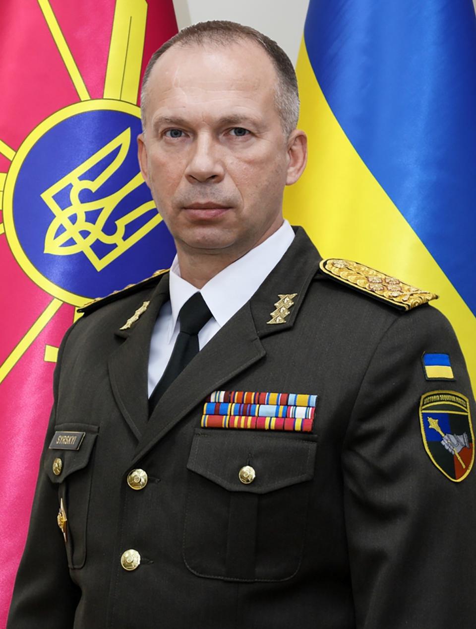 接任烏克蘭武裝部隊總司令的陸軍司令瑟爾斯基上將。美聯社