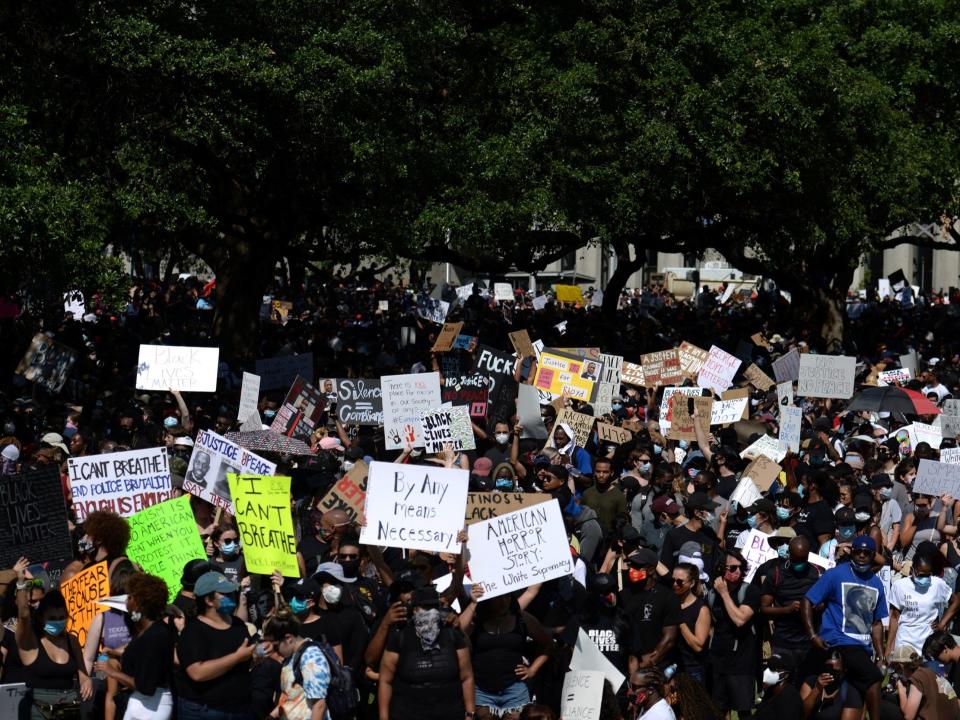 george floyd protest houston texas