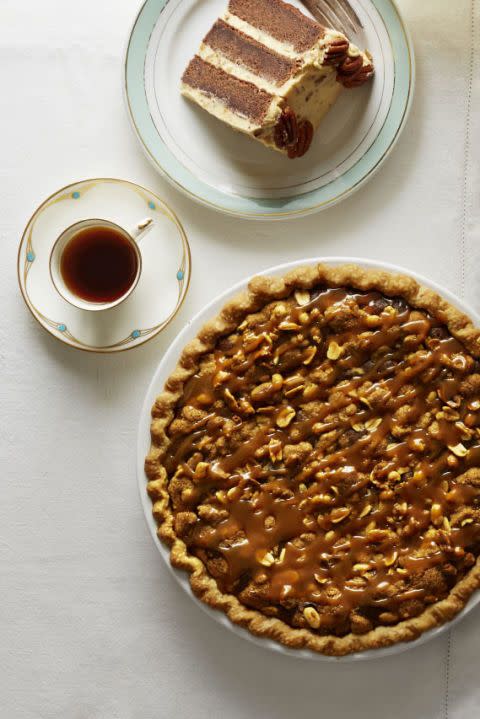 Salted Caramel Peanut Butter Fudge Pie