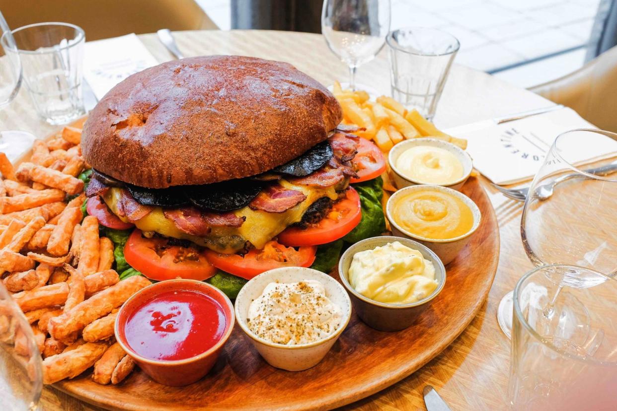 Mammoth meat: The massive burger is available in Lambeth now