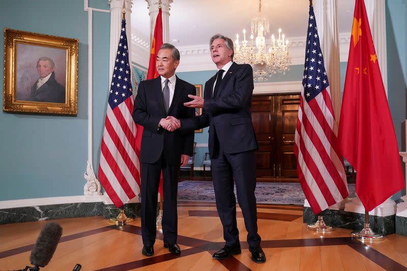 U.S. Secretary of State Blinken meets with Chinese Foreign Minister Wang Yi in Washington