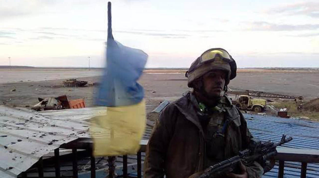 Oleksandr Trepak during the defence of Donetsk airport in 2014-2015. Photo: Facebook