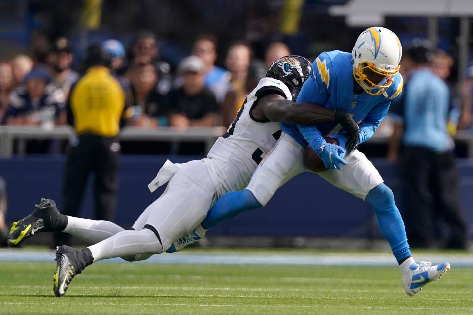 The Los Angeles Chargers vs. Jacksonville Jaguars NFL playoff game on Saturday can be seen on NBC.