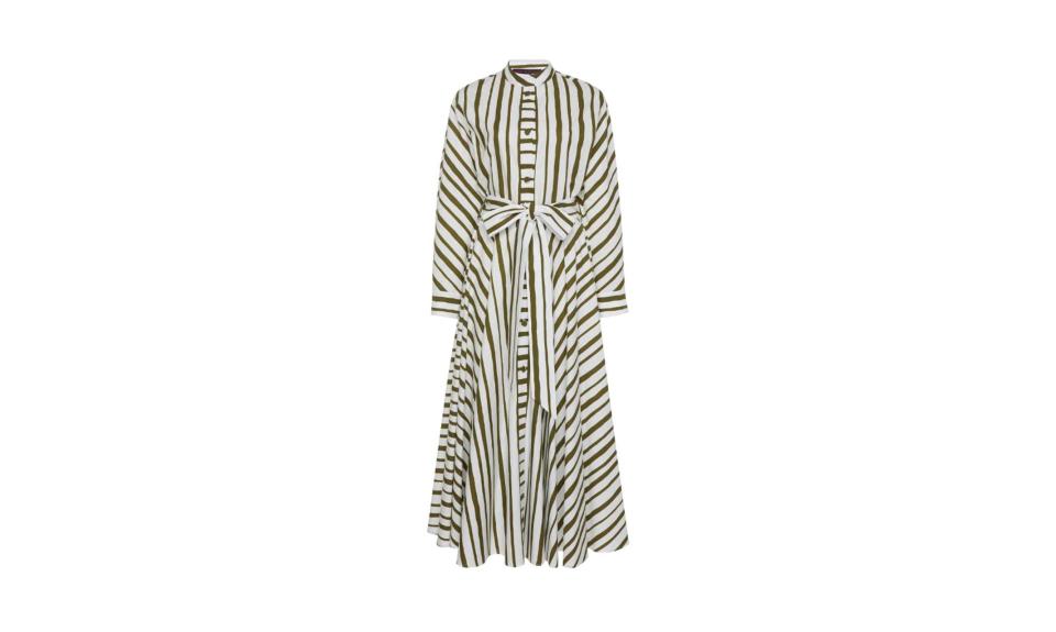 <span>Preorder: Martin Grant Striped Cotton Dress, $1,385, </span><a href="https://fave.co/2zs6DDd" rel="noopener" target="_blank" data-ylk="slk:modaoperandi.com;elm:context_link;itc:0;sec:content-canvas" class="link ">modaoperandi.com</a>