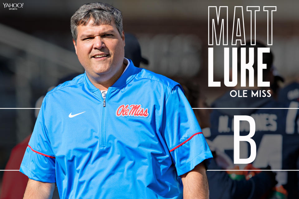 Ole Miss: Matt Luke, B