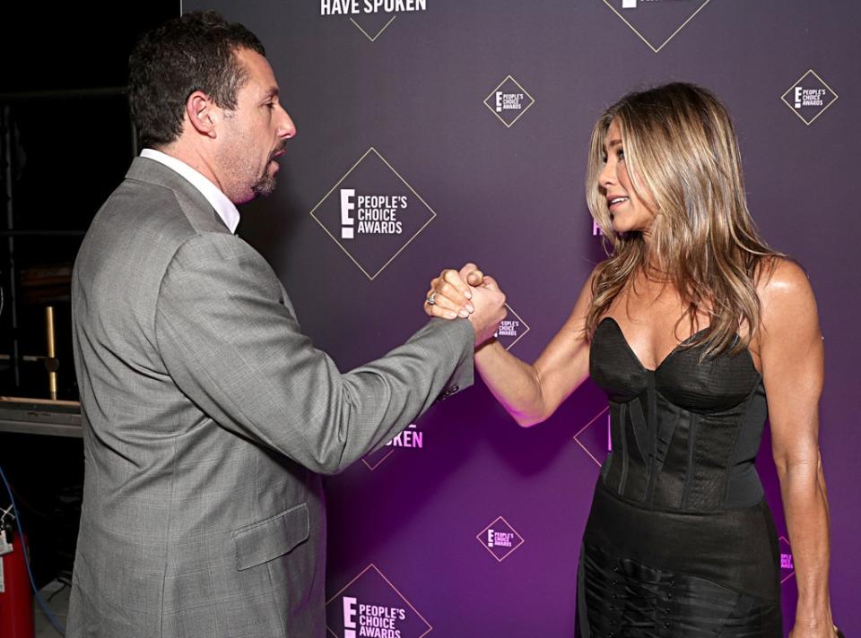 Adam Sandler, Jennifer Aniston, 2019 E! People's Choice Awards, Candids