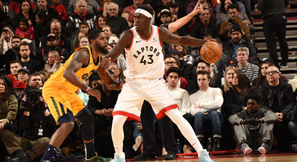 Everything seemed to go right for the Toronto Raptors in the first half of their clash with the Utah Jazz at Scotiabank Arena on Sunday night. (Photo by Ron Turenne/NBAE via Getty Images)