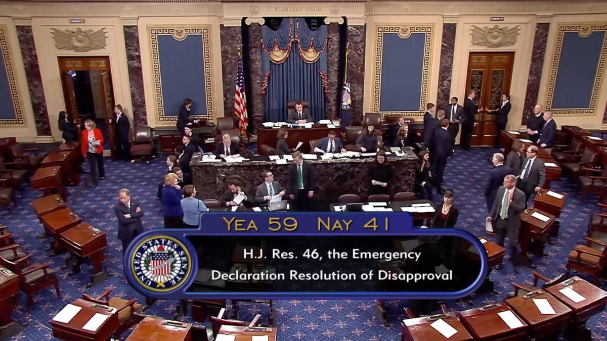 Senate Votes To Block Trumps Border Emergency 