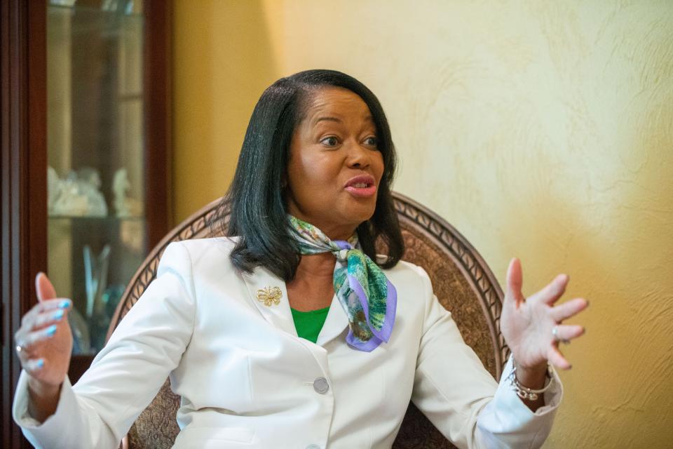 Cassandra Jackson, the outgoing City of Tallahassee attorney, reflects on her time as City attorney while being interviewed in her home Thursday, May 23, 2024.