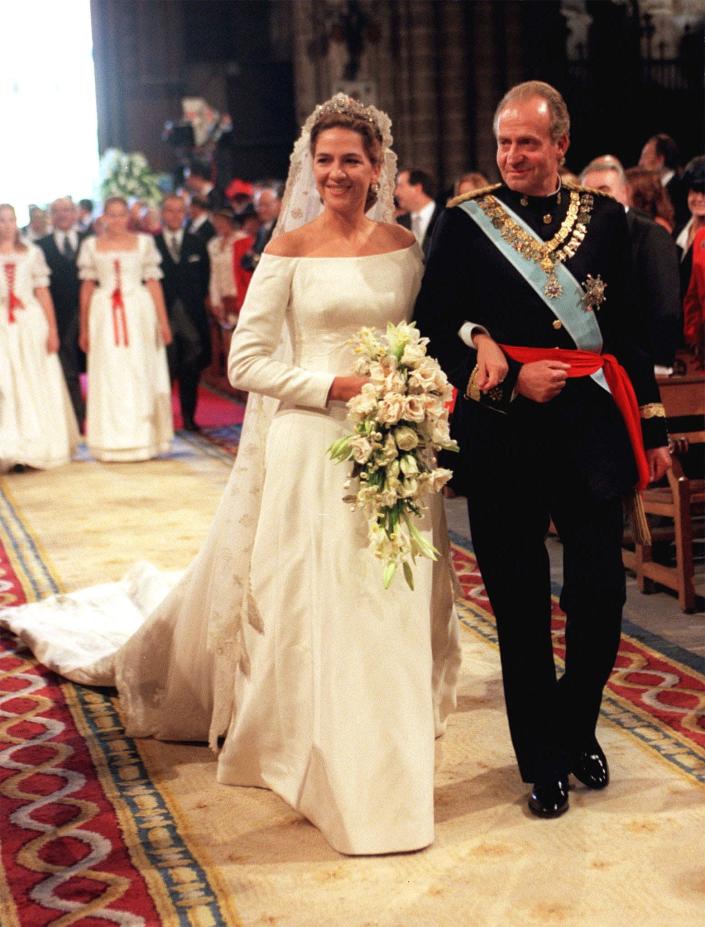 Infanta Cristina of Spain on her wedding day.