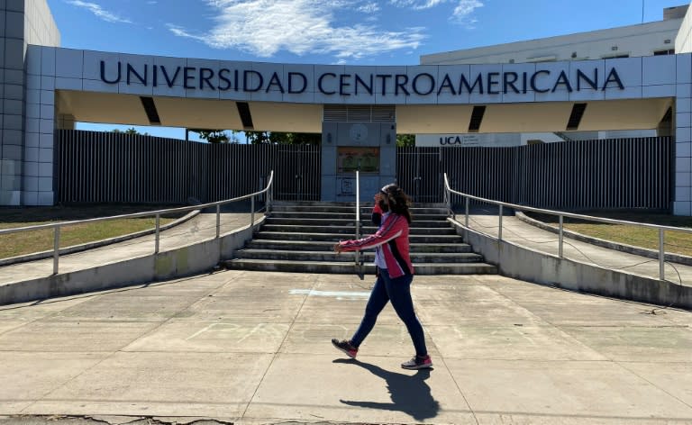 La Universidad Centroamerica (UCA) de Nicaragua, en Managua, en una imagen del 8 de febrero de 2022 (Oswaldo Rivas)