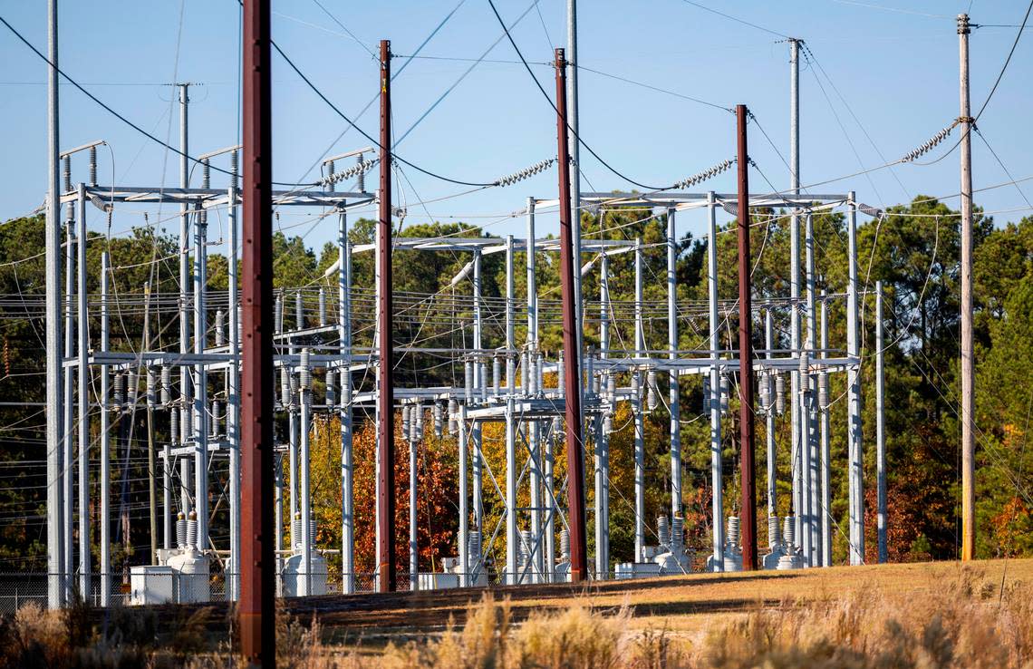 Duke Energy’s West End substation is one of two stations in Moore County that were attacked in Dec. 2022 leaving 45,000 people without power and exposing a major vulnerability in the nation’s power grid.