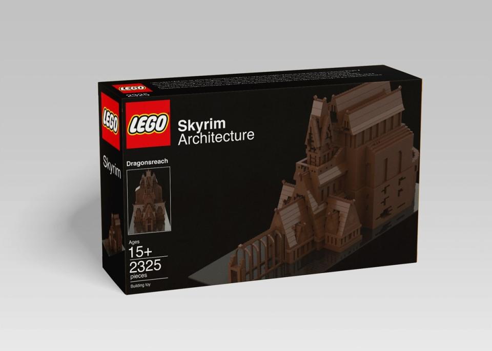 Guide Strats' virtual LEGO set of Dragonreach from Skyrim (Packaging View)