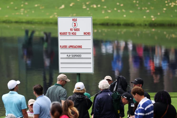 The Masters Par-3 Contest was canceled before it really got started. (Getty)