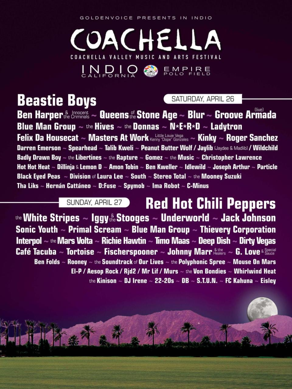 Coachella 2003 poster (Coachella.com)