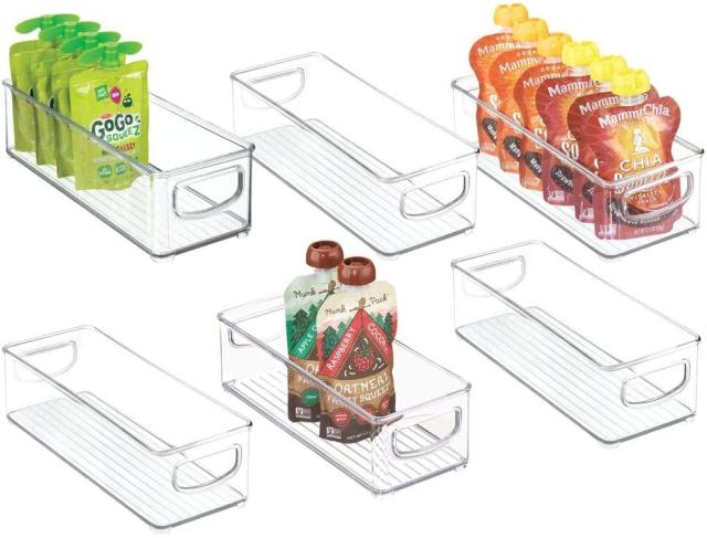 Clear Plastic Storage Bins with Handles Starter Kit