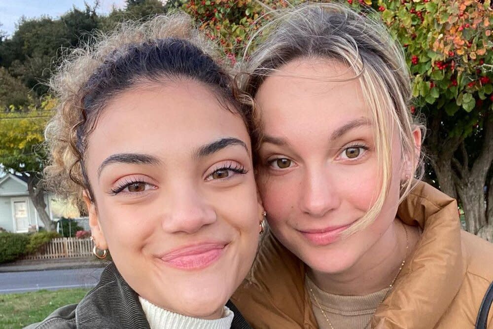 Laurie Hernandez and Charlotte Drury