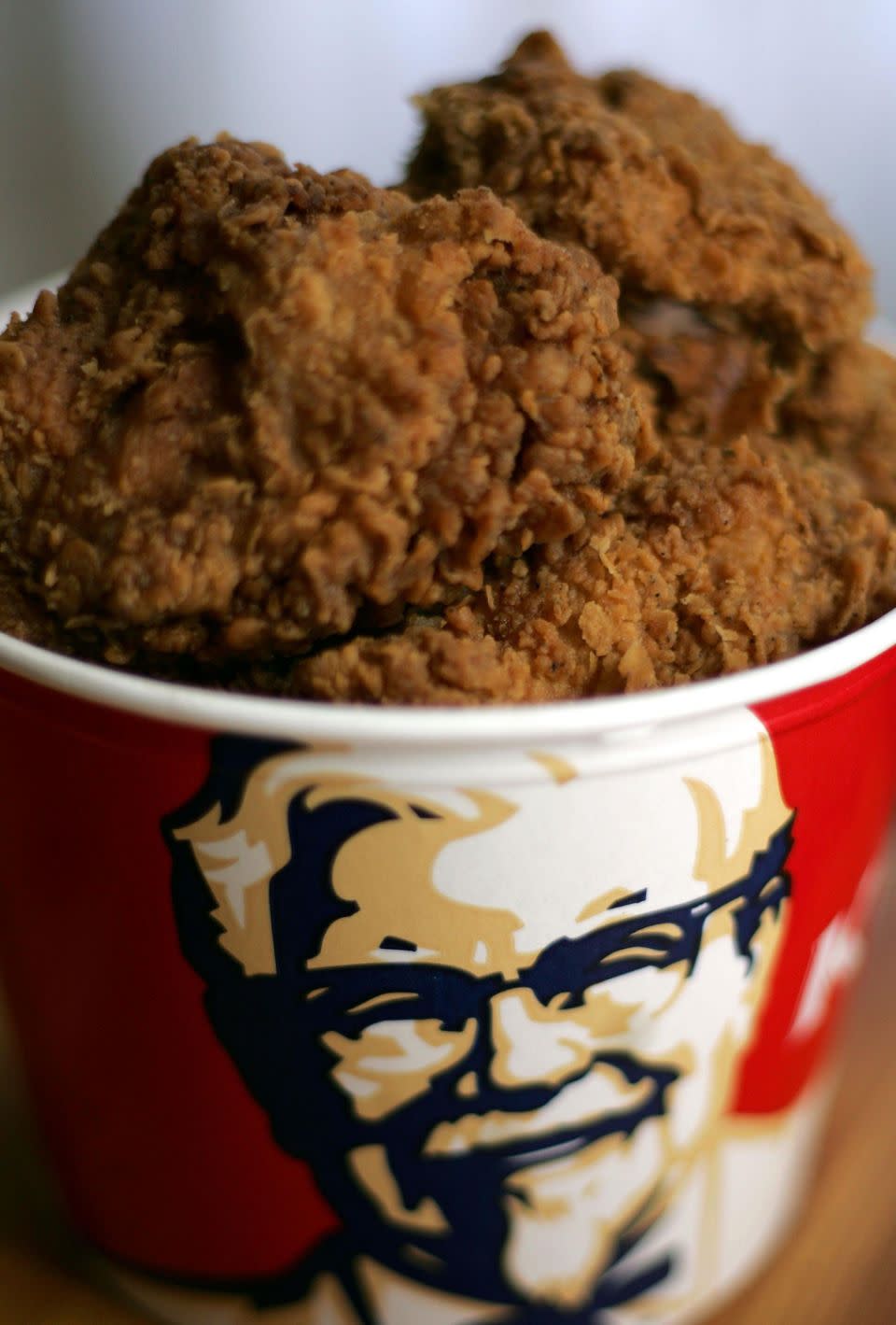 Forget chicken, it's all about how much soft drink you can fit in a KFC bucket. Photo: Getty