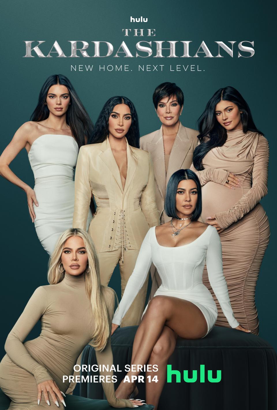 The Kardashians -- The Kardashian-Jenner family bring the cameras back to reveal the raw, intimate reality of life and love in the spotlight like never before. Kris Jenner, Kourtney Kardashian, Kim Kardashian, Khloé Kardashian, Kendall Jenner and Kylie Jenner, shown. (Courtesy of Hulu)