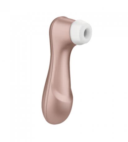 Get the <a href="https://fave.co/3dq1kHM" target="_blank" rel="noopener noreferrer">Satisfyer Pro 2 on sale for $50</a> (originally $75) at Satisfyer. It's a cheeky gift for the friend whose sex life has taken a hit during quarantine.