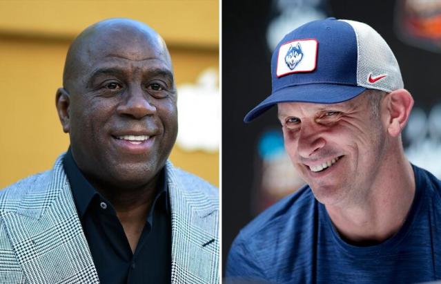 I want the coach to be Hurley': Magic Johnson endorses Dan Hurley for Lakers  job - Yahoo Sport