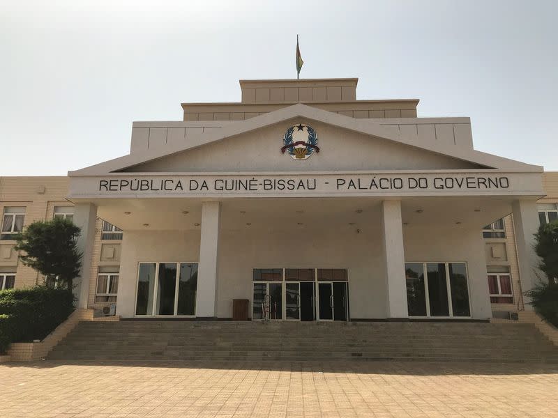 A view of the government palace in the capital city of Bissau