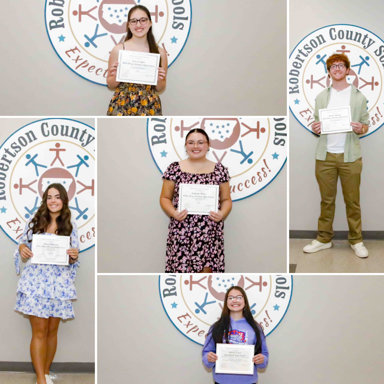 The Robertson County Board of Education met in a regular session on April 8 to recognize more than 100 students across the district for their varying achievement, abilities and honors.