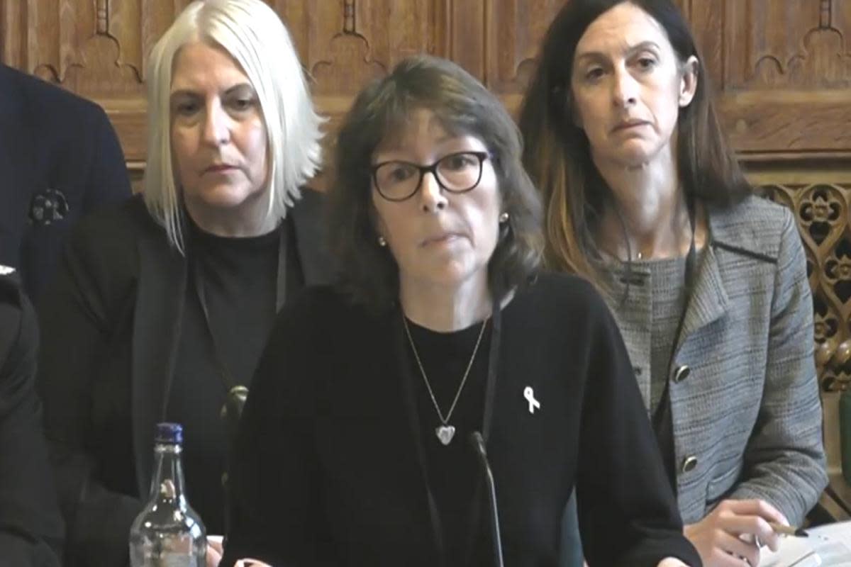 Councillor Rebecca Knox at a Home Affairs Committee looking into problems in the UK's fire services <i>(Image: Government)</i>