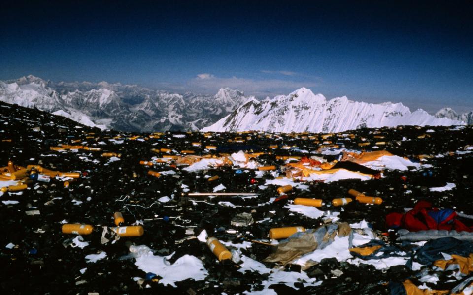 Mount Everest rubbish 1993