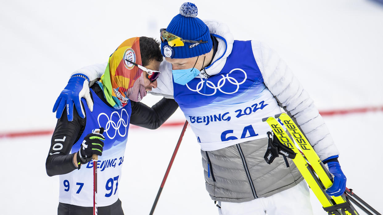 Iivo Niskanen showed the ultimate display of sportsmanship at the Beijing Olympics. (Photo by Tom Weller/VOIGT/DeFodi Images via Getty Images)