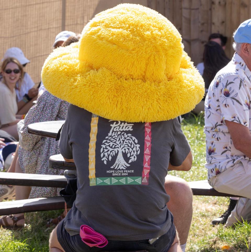 Hat wearer at Glastonbury