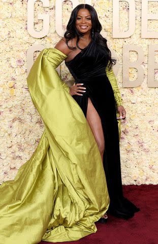 <p>Kevin Mazur/Getty </p> Janelle James