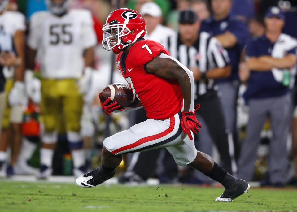 Georgia RB D'Andre Swift is a first-round talent, but not all NFL teams value the position that highly. (Getty Images)