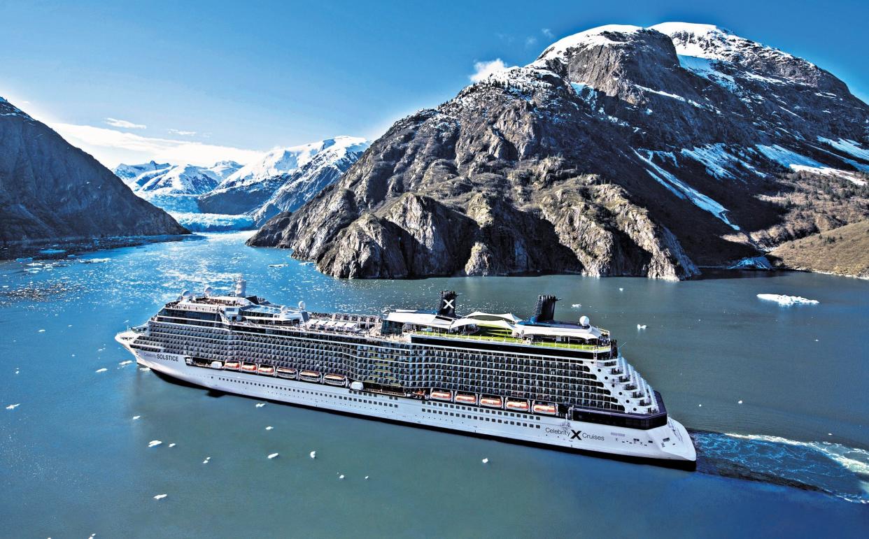 Celebrity Solstice ship in Alaska