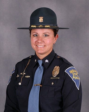 Indiana State Police Sgt. Stephanie Thompson and her daughter Mya died Thursday in a house fire in Monticello, Ind.