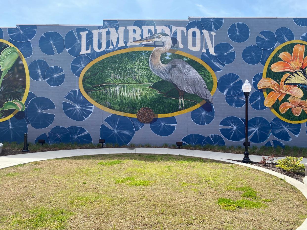 Mural in downtown Lumberton, North Carolina