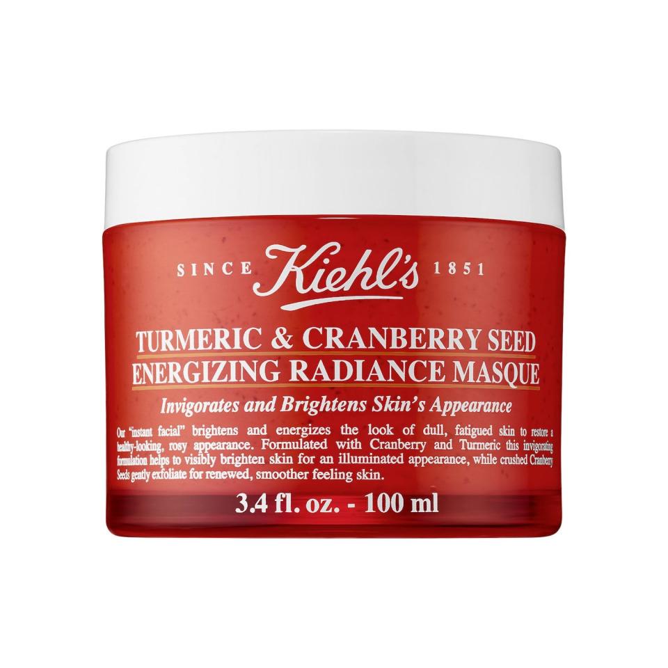 8) Kiehl's Turmeric & Cranberry Seed Energizing Radiance Mask