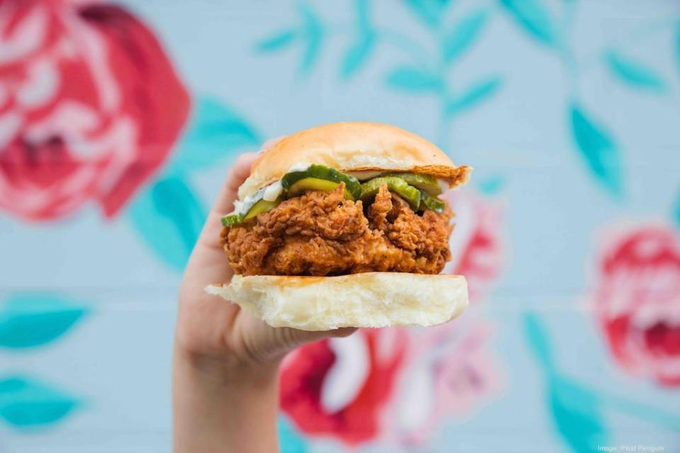The 2,300-square-foot restaurant opened at 314 N. White St. — formerly home to Coleman’s Garage — in late July, marking the fourth location for Charlotte chef Jim Noble's chicken sandwich brand. Bossy Beulah’s is known for its signature fried chicken sandwich, called the “Beaut